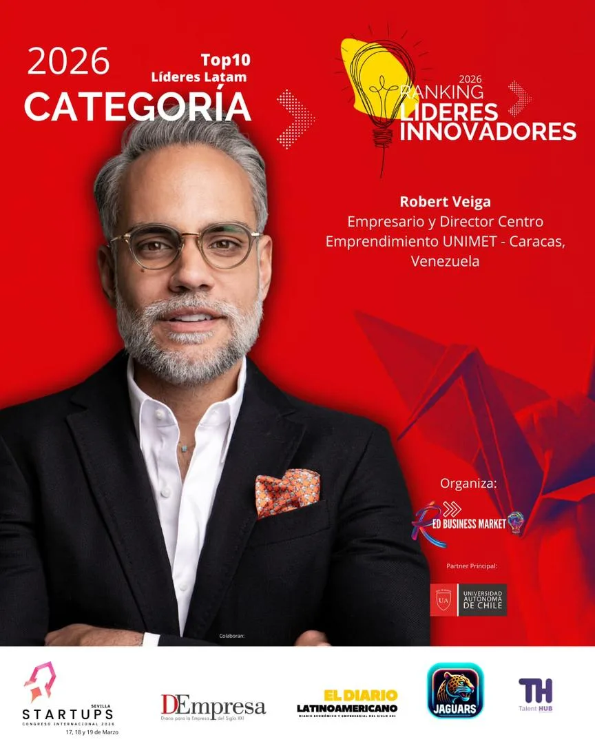 Robert Veiga entra en el Top 100 de Líderes Innovadores 2026 y participará en simposio del Babson College