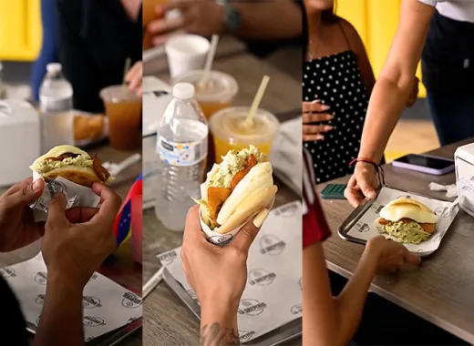 La arepa "María Corina" existe y está bien resuelta