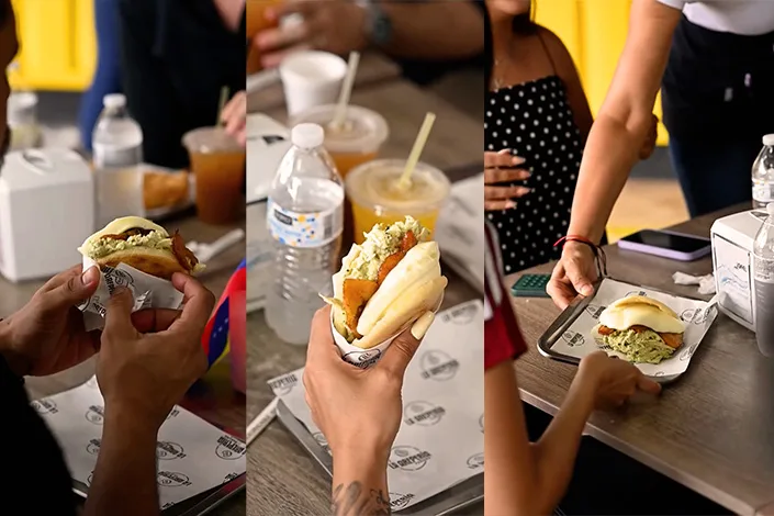 La arepa "María Corina" existe y está bien resuelta