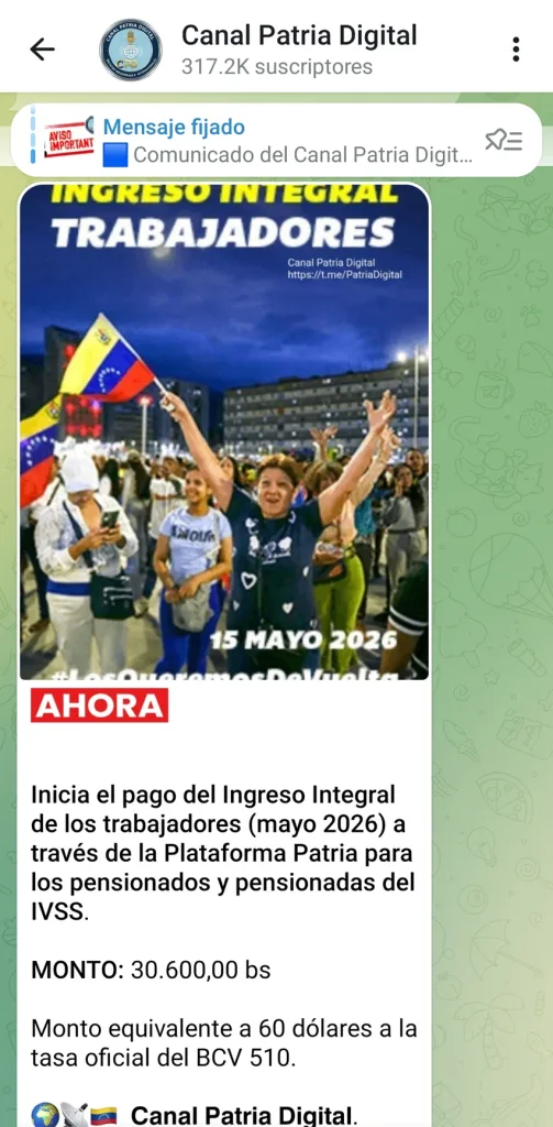 pensiones pensionados pension bono pago mayo