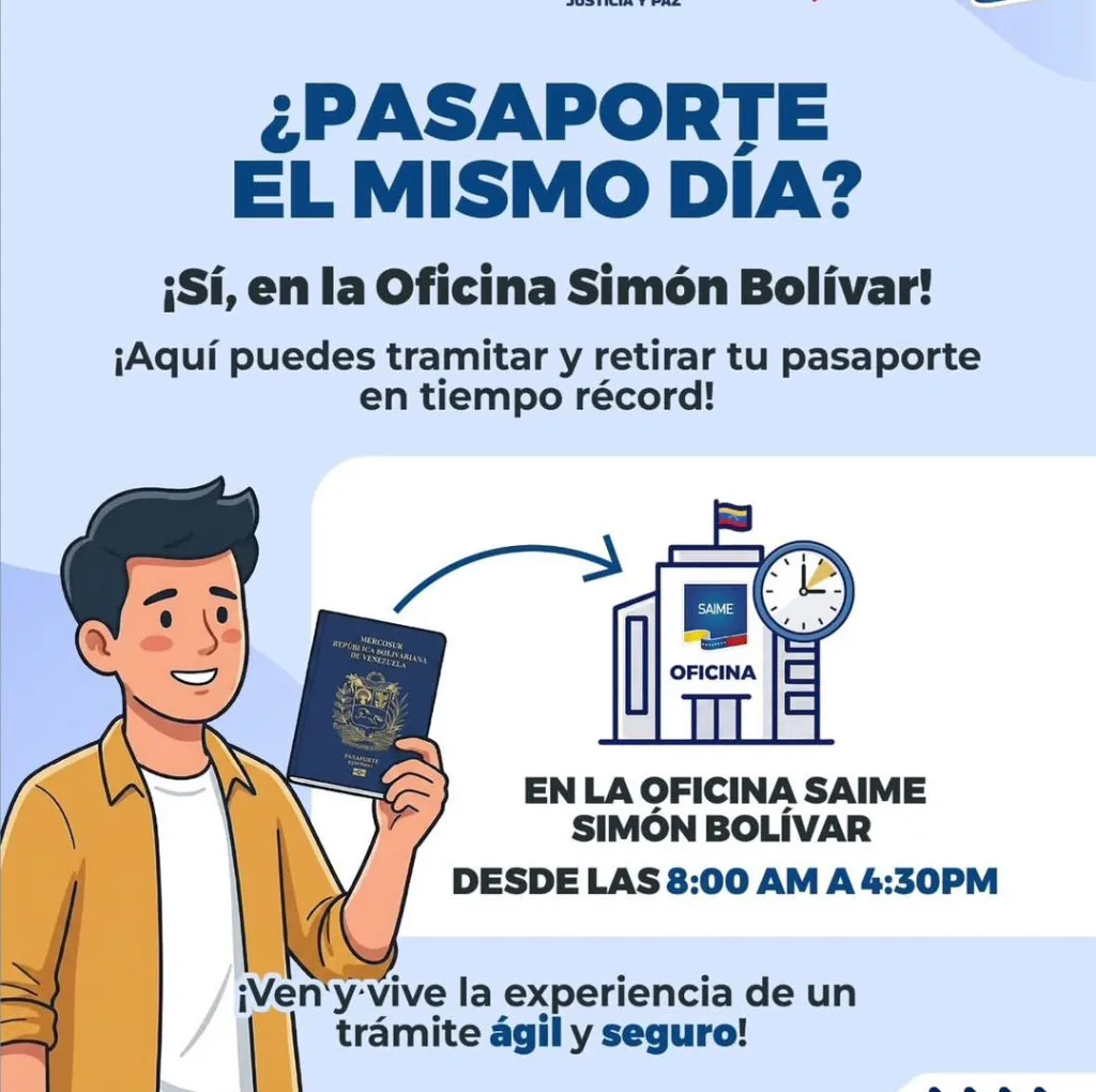 Saime ofrece pasaportes en un día: ¿qué se necesita y cuánto cuesta sacarlos?