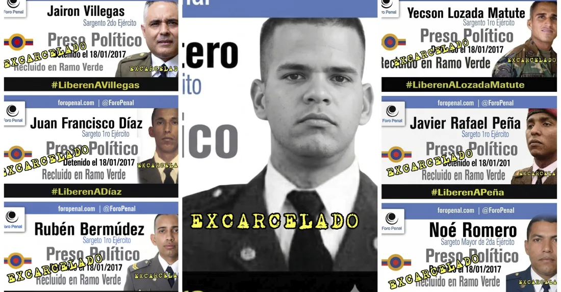 Liberan a militares presos desde 2017 por el llamado "caso de los paracaidistas"