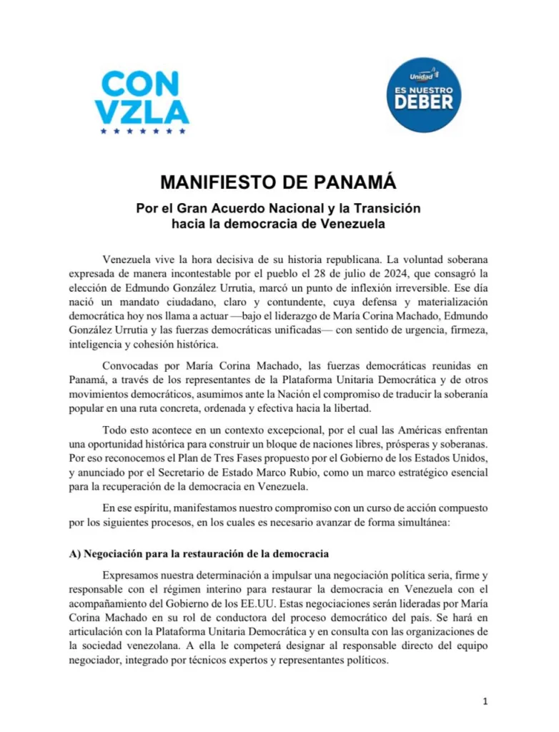 manifiesto de panamá
