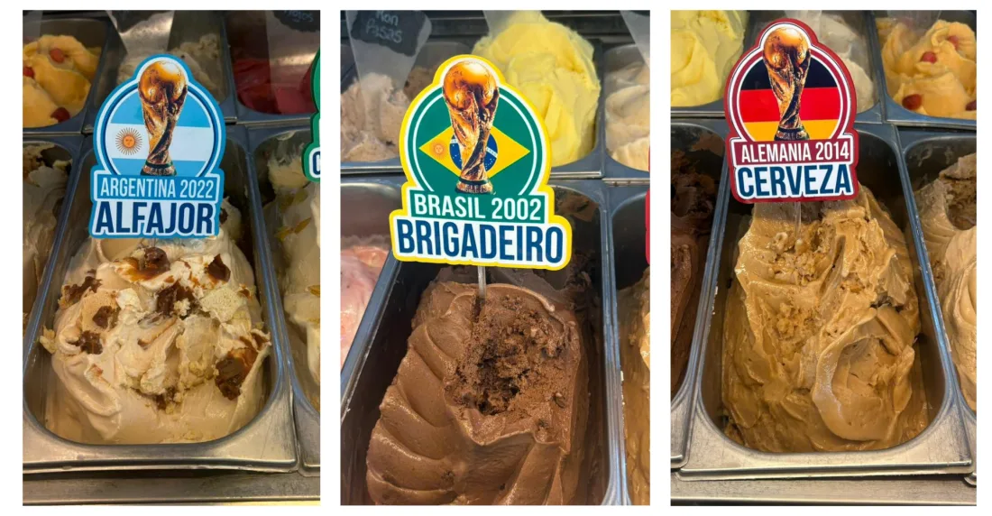 Los goles se comen en barquilla: Caracas tiene 6 nuevos helados mundialistas