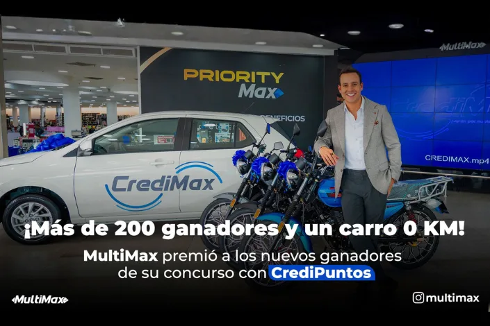 ¡Más de 200 ganadores y un carro 0 KM! MultiMax premió a los nuevos ganadores de su concurso con CrediPuntos