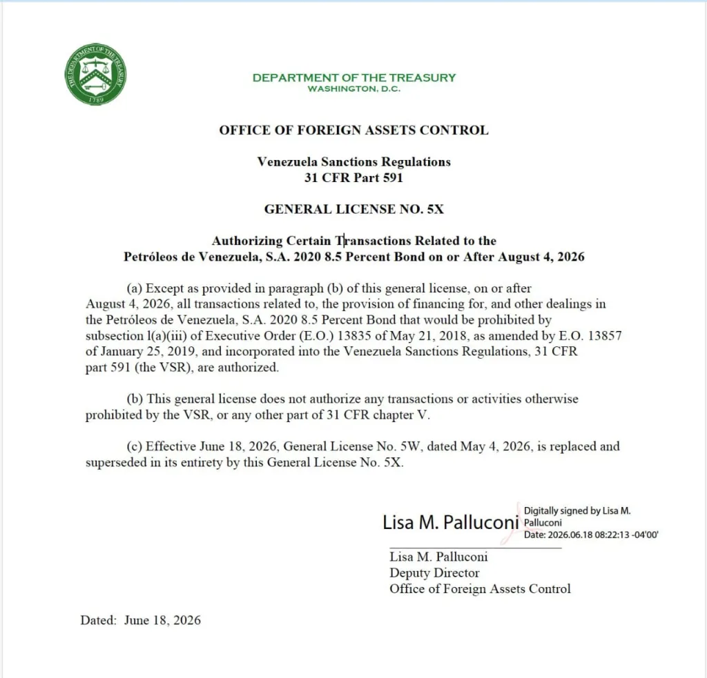 licencia ofac 
