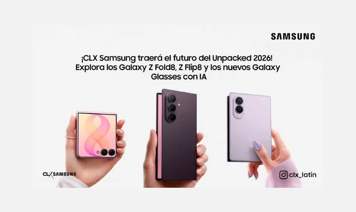 CLX Samsung traerá a Venezuela los Galaxy Z Fold8, Z Flip8 y los nuevos Galaxy Glasses con IA