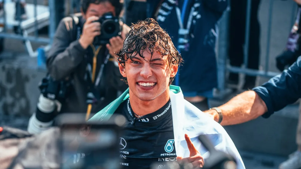 Kimi Antonelli es el líder del Mundial de Pilotos de la F1, con 6 victorias de 10 en esta temporada. Foto: Mercedes