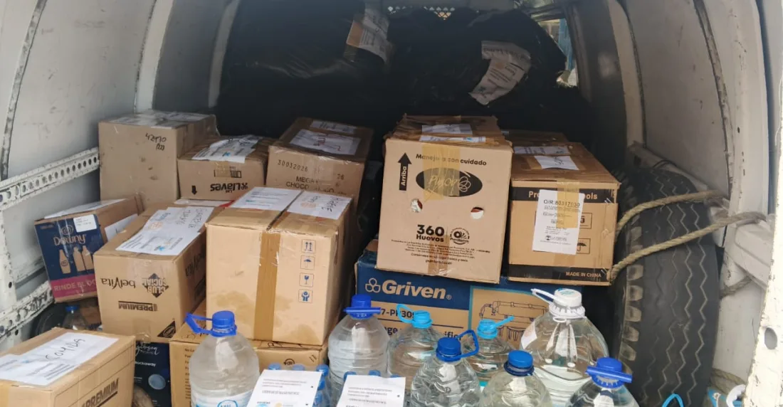 Tealca activa red de acopio y transporte de insumos para los afectados