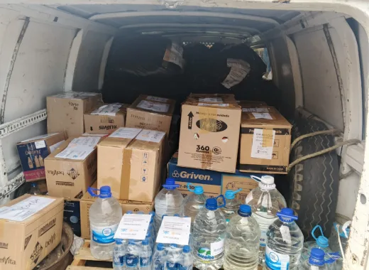 Tealca activa red de acopio y transporte de insumos para los afectados