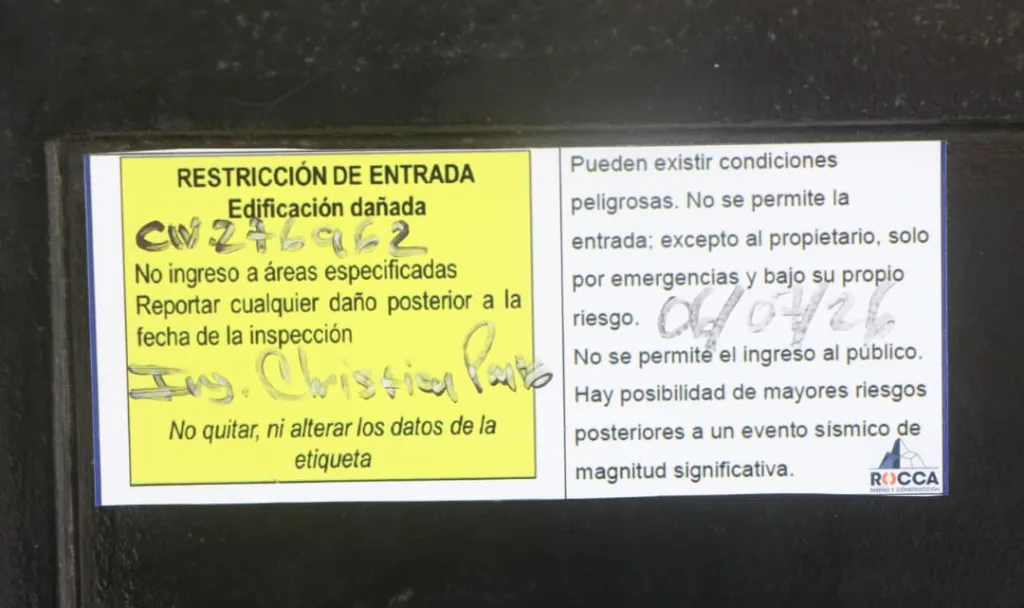 Colegio de Ingenieros unifica criterios técnicos para evaluar edificios