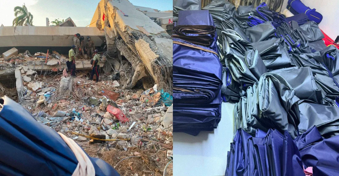 El taller de Efraín Mogollón ha realizado más de 600 bolsas mortuorias y Tefi Sánchez más de 3000