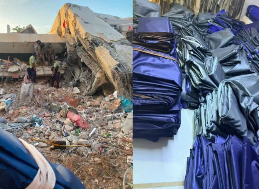 El taller de Efraín Mogollón ha realizado más de 600 bolsas mortuorias y Tefi Sánchez más de 3000