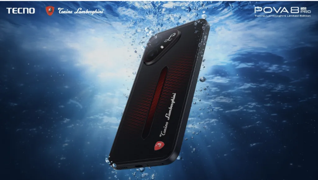 Así es el nuevo teléfono de Tecno con Tonino Lamborghini
