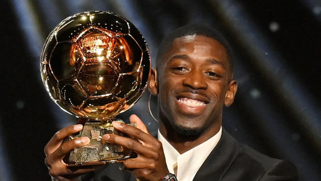 El último ganador del Balón de Oro fue el francés Ousmane Dembélé. Foto. ESPN
