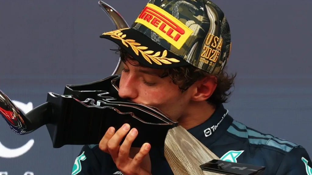 Kimi Antonelli es el líder del Mundial de Pilotos de la F1, con 9 victorias de 17 en esta temporada. Foto: Mercedes